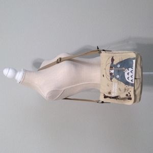 My Neighbor Totoro Crossbody Bag Purse Adjustable Strap Tan Cream Brown